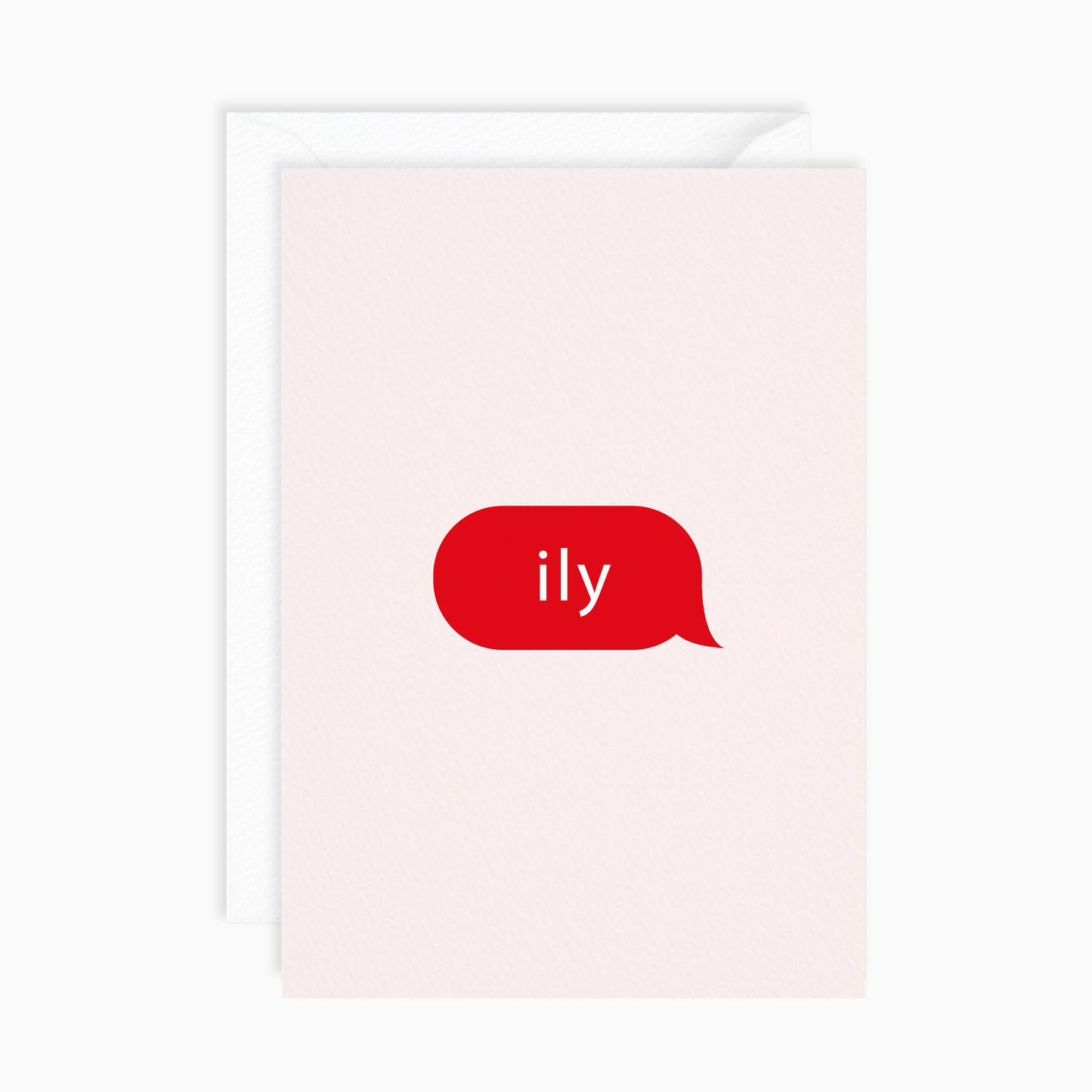 ILY Text Card