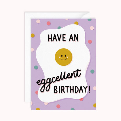 Eggcellent Birthday Card - daniwhitedesign