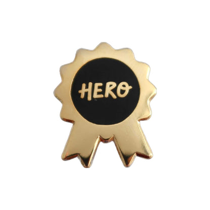 Hero Enamel Pin Badge - daniwhitedesign