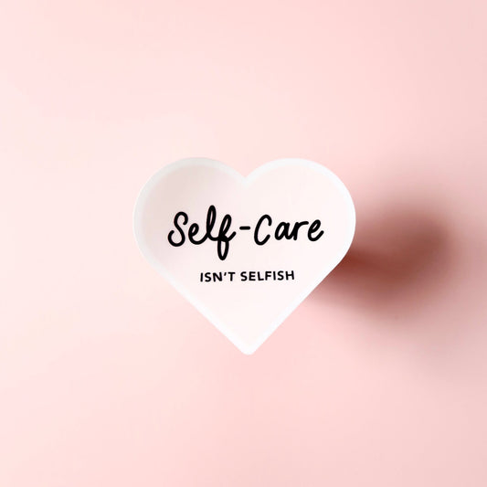 Self-care isn't selfish vinyl sticker - daniwhitedesign