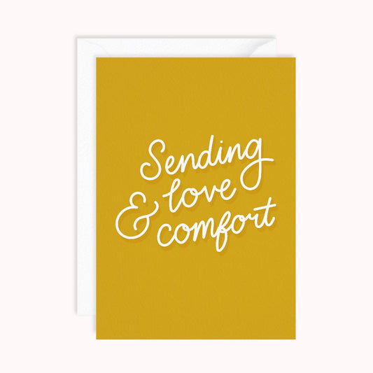Sending Love & Comfort Card - daniwhitedesign