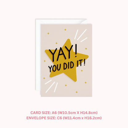 Yay! You Did It Card - daniwhitedesign